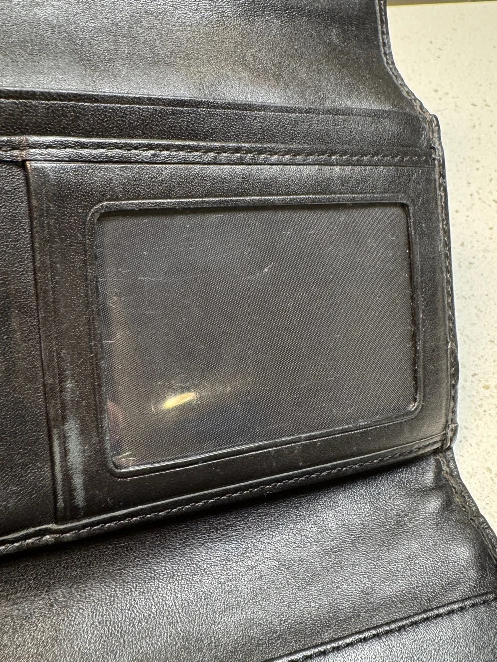 Coach Vintage Soho Signature Jacquard Large Wallet Black Silver Good Condition